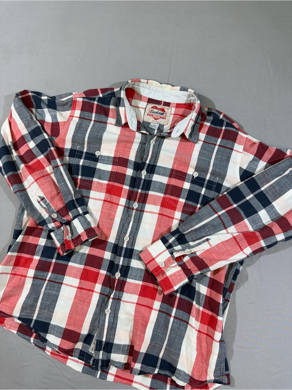 Vintage Carhartt Button Down Flannel 
Size Large/XL